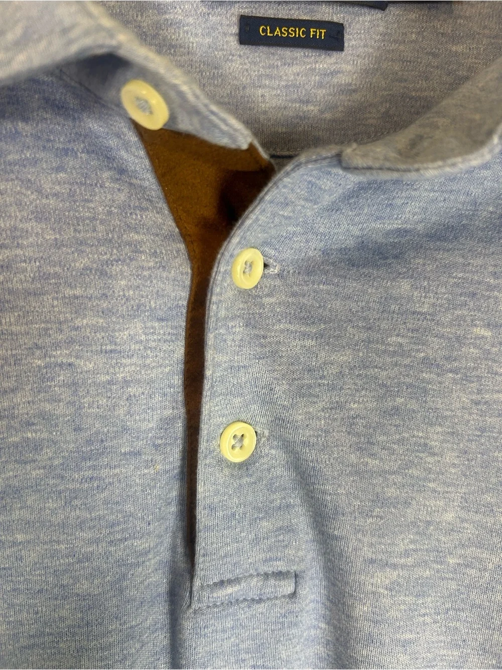 Ralph Lauren Long Sleeve Polo in Heather Blue